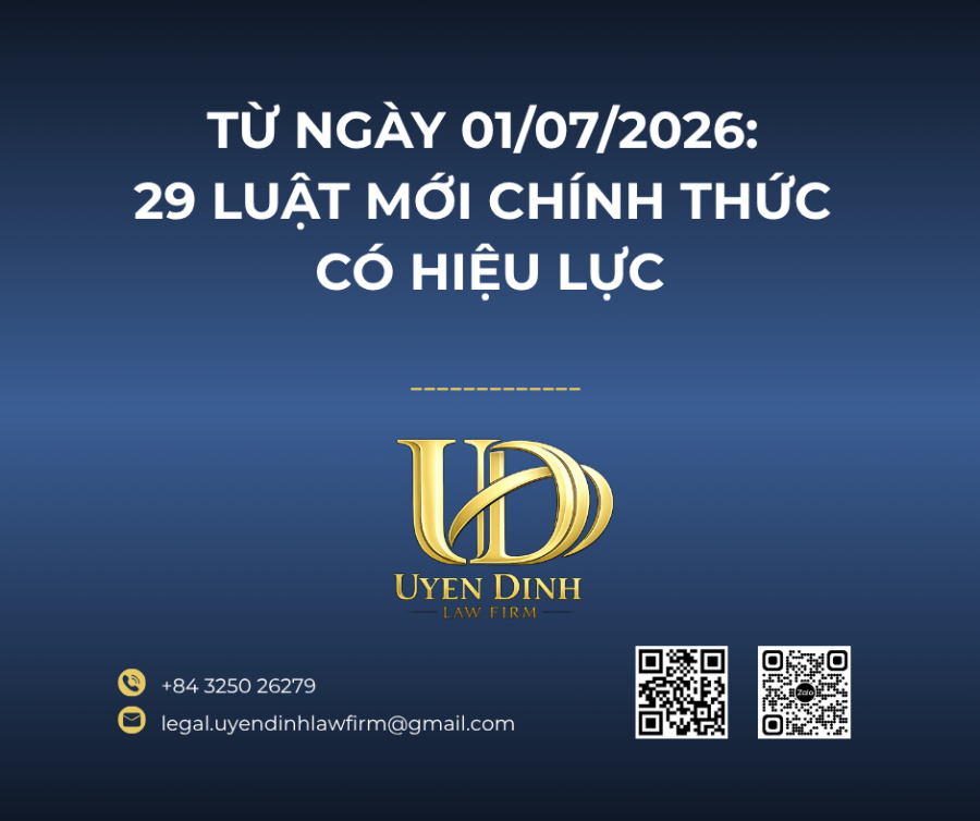 29 LUẬT CHÍNH THỨC CÓ HIỆU LỰC TỪ NGÀY 01/07/2026