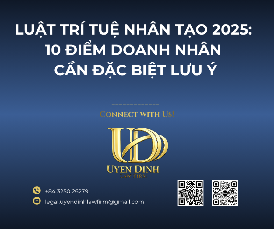 LUẬT TRÍ TUỆ NHÂN TẠO 2025: 10 ĐIỂM DOANH NHÂN CẦN ĐẶC BIỆT LƯU Ý